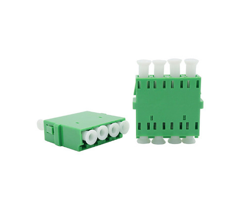 LC APC/UPC Quad No Skylight Fiber Optic Adapter